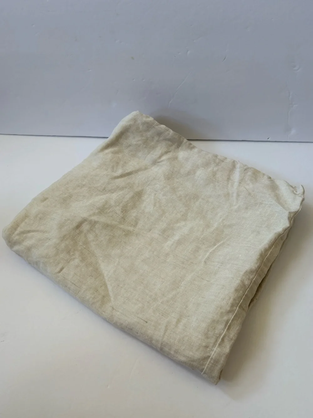 West‎ Elm European Flax Linen Pillow Cover Sham Ivory Fiber Dye 26*26 Natural